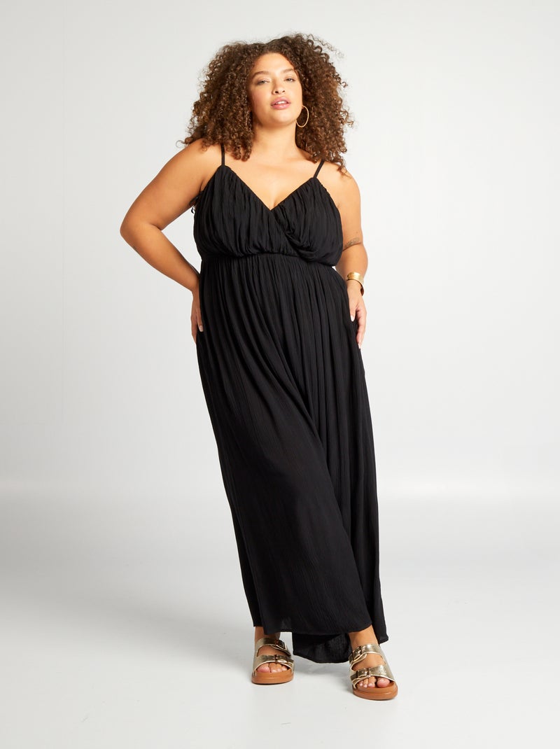 Abito Nero Abito Estivo Lungo Curvy Abiti Eleganti Donna Curvy