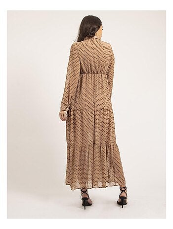 Vestito lungo con stampa IDYANA