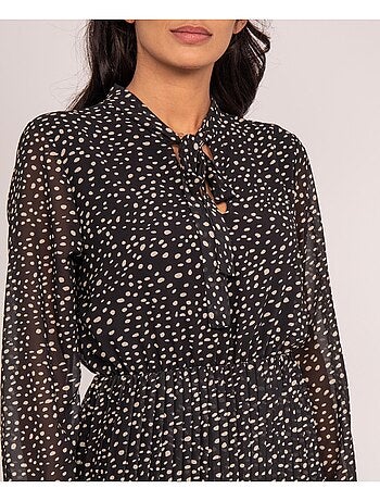 Vestito lungo con stampa iold
