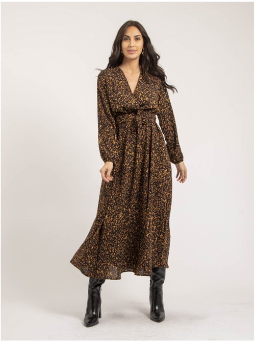 Vestito lungo con stampa ISLAND - Kiabi