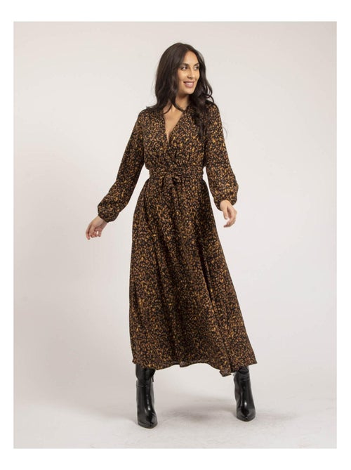 Vestito lungo con stampa ISLAND - Kiabi