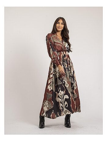 Vestito lungo con stampa IVECA