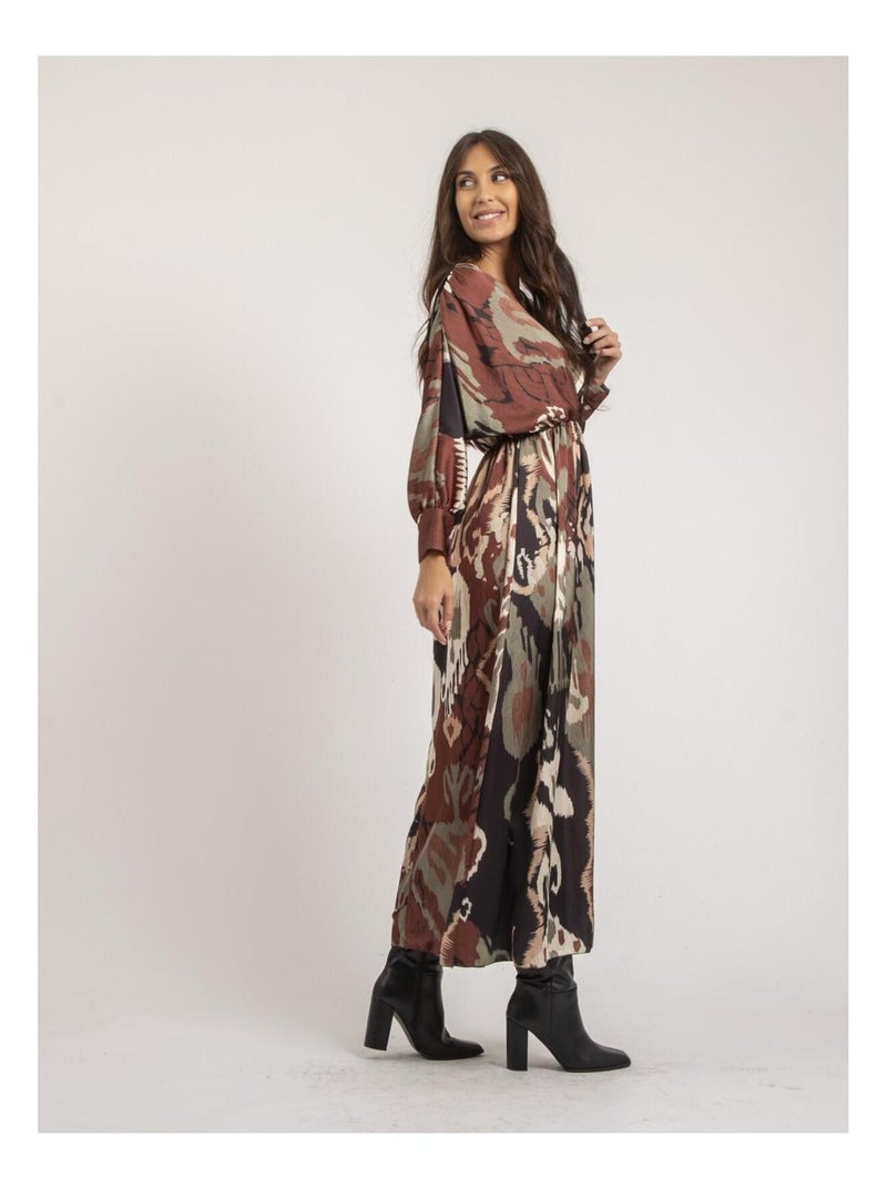Vestito lungo con stampa IVECA Cachi - Kiabi
