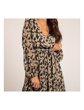 Vestito lungo con stampa IVINA