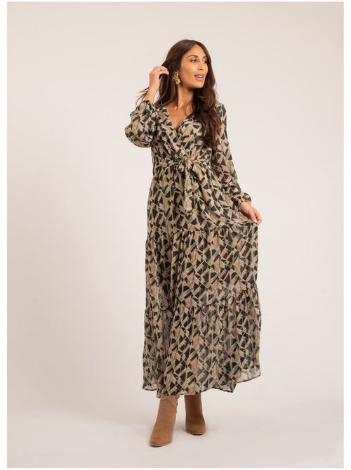 Vestito lungo con stampa IVINA - Kiabi