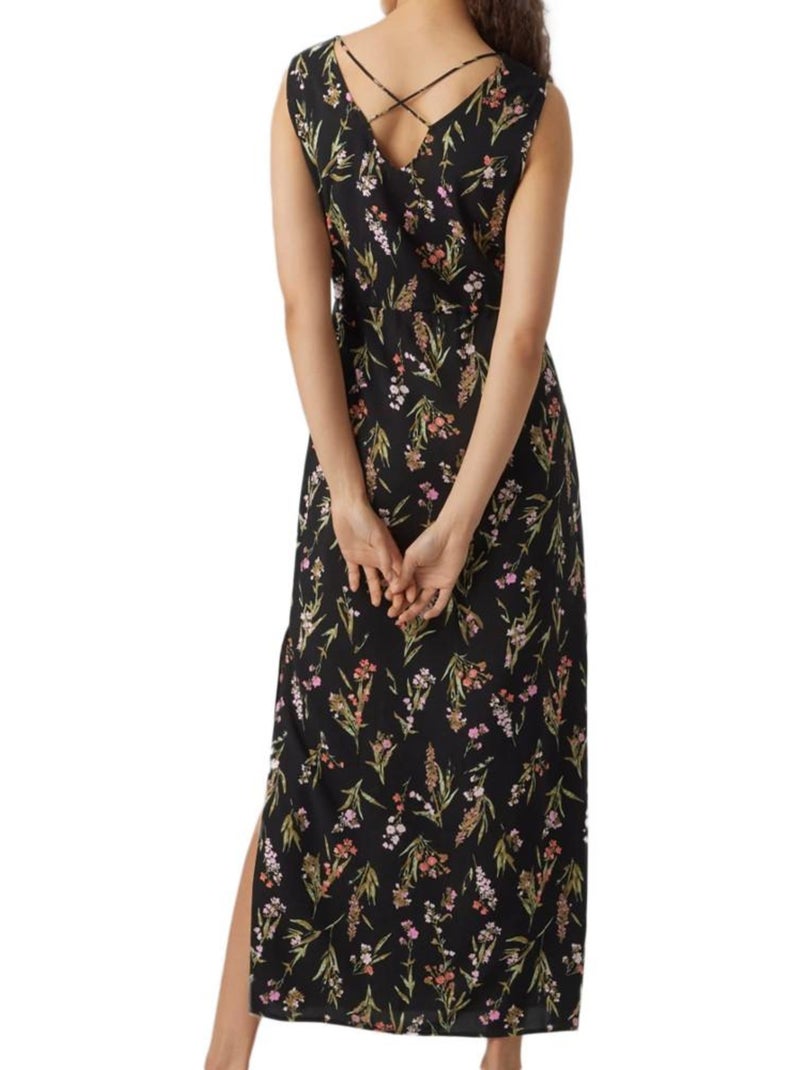 Vestito Lungo Donna Vero Moda Nero Multicolore - Kiabi