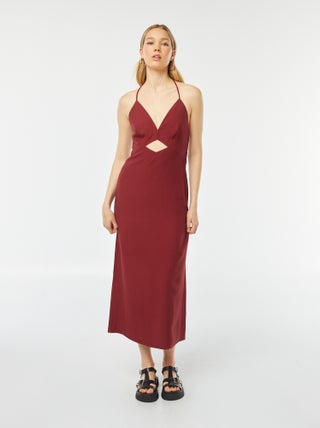Vestito lungo e morbido con spalline