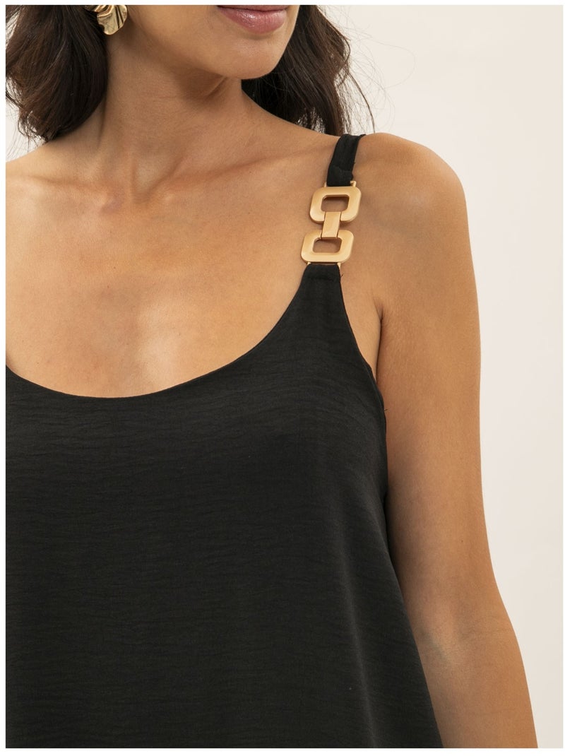 Vestito lungo fluido IDOZANE Nero - Kiabi