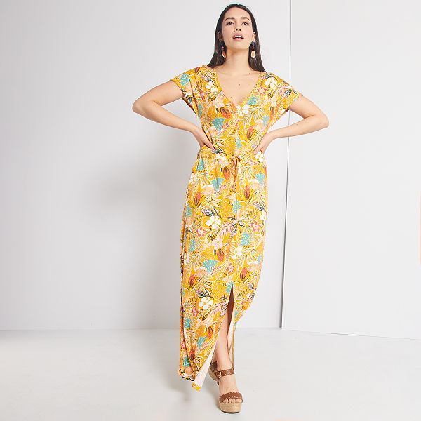 vestito giallo lungo