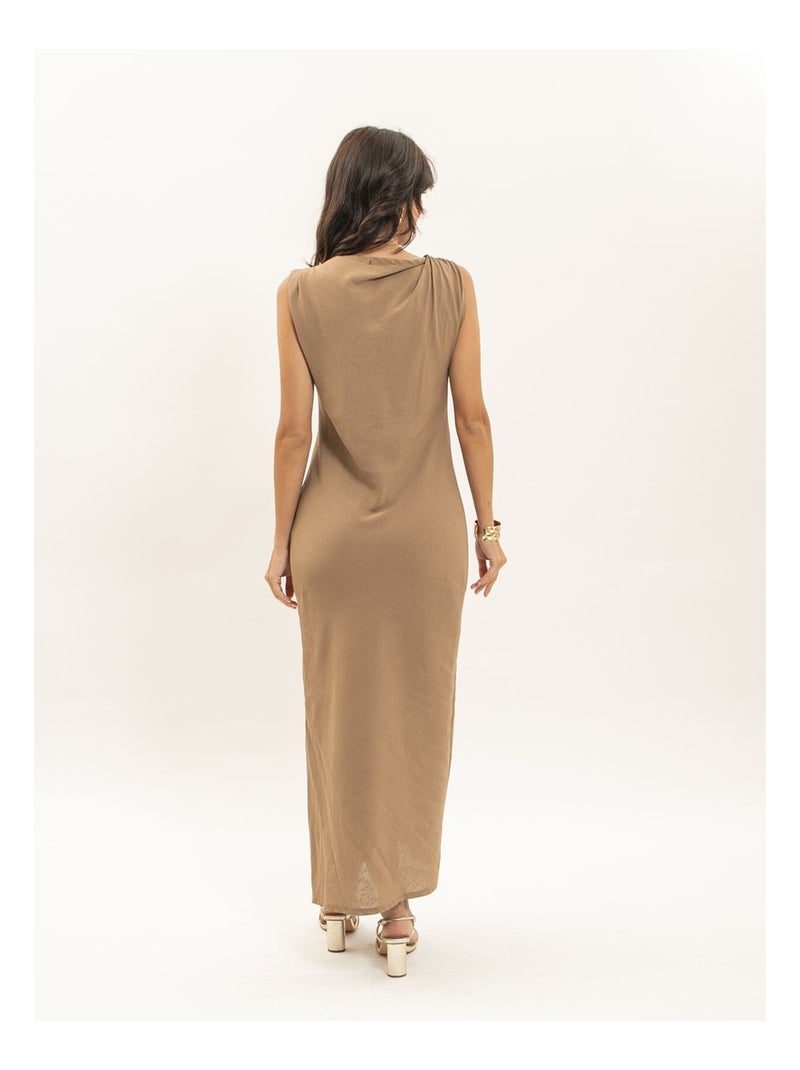 Vestito lungo IDELIA Beige - Kiabi