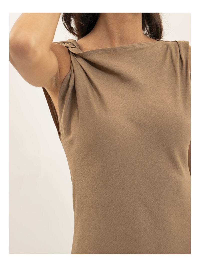 Vestito lungo IDELIA Beige - Kiabi