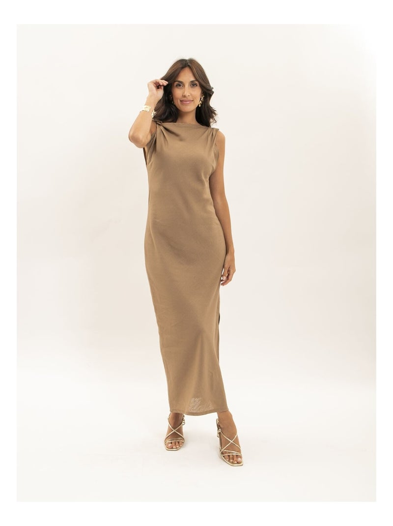 Vestito lungo IDELIA Beige - Kiabi