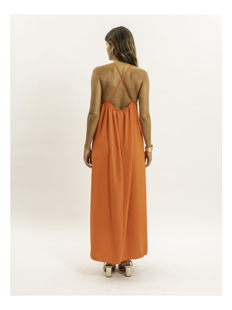 Vestito lungo IGGY Arancione - Kiabi