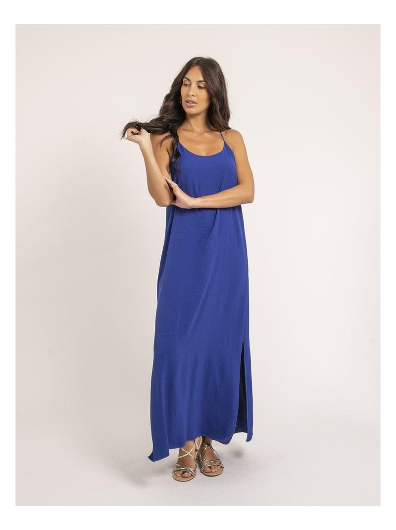 Vestito lungo IGGY Blu reale - Kiabi