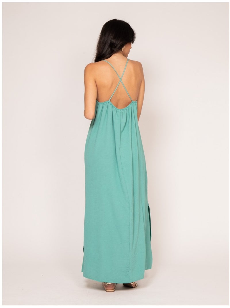 Vestito lungo IGGY Verde acqua - Kiabi