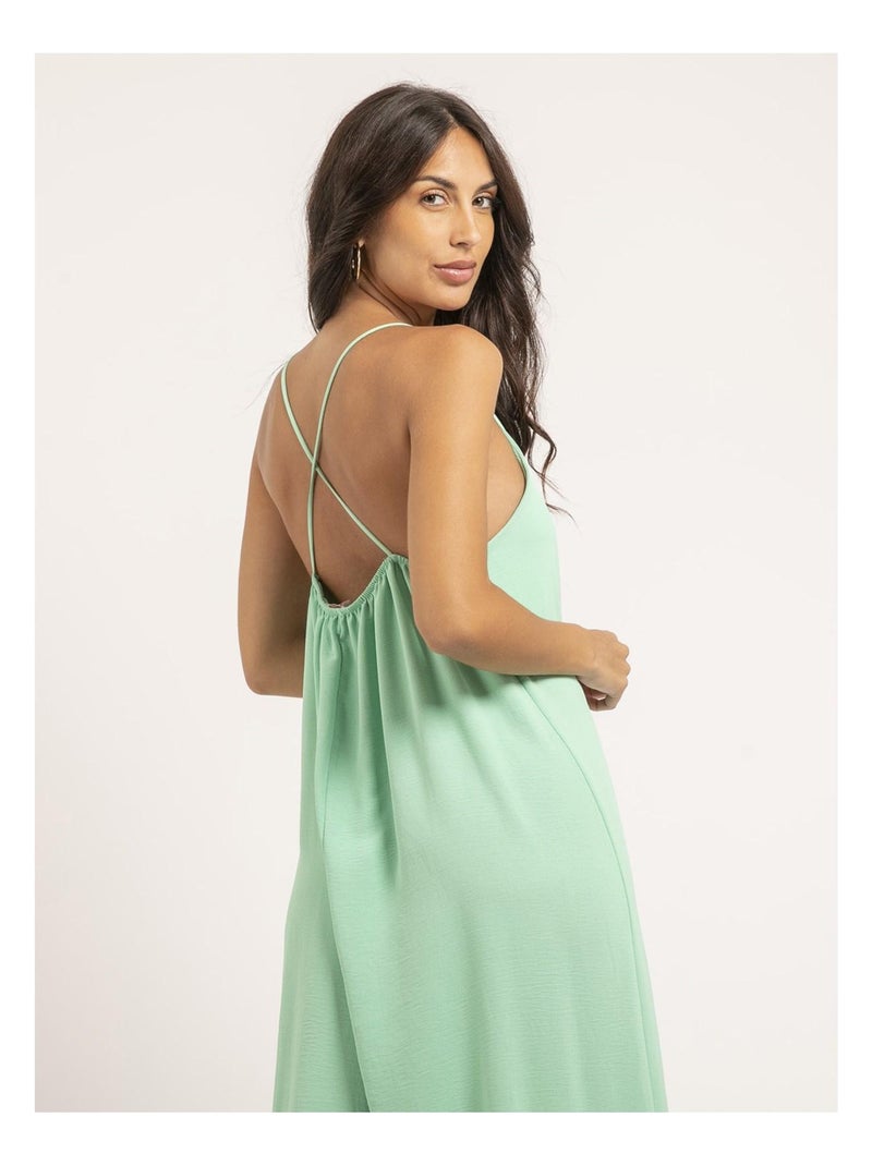 Vestito lungo IGGY Verde - Kiabi