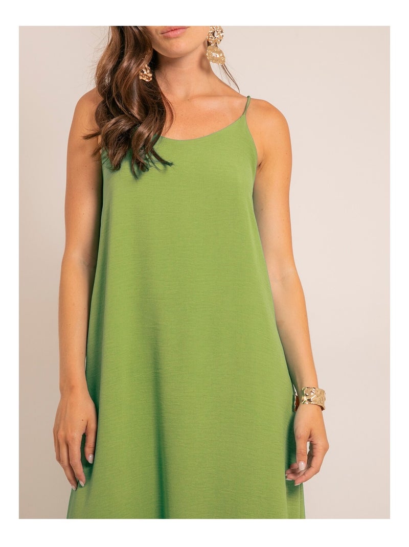 Vestito lungo IGGY Verde pistacchio - Kiabi