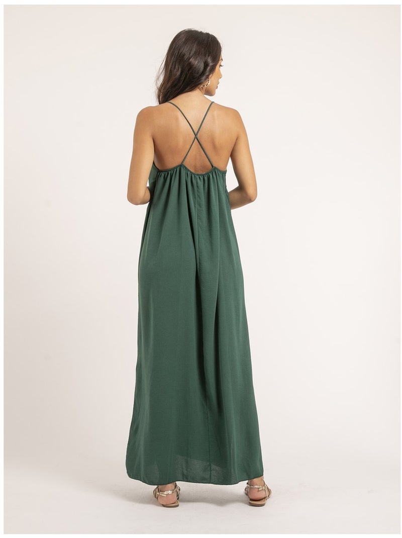 Vestito lungo IGGY Verde scuro - Kiabi