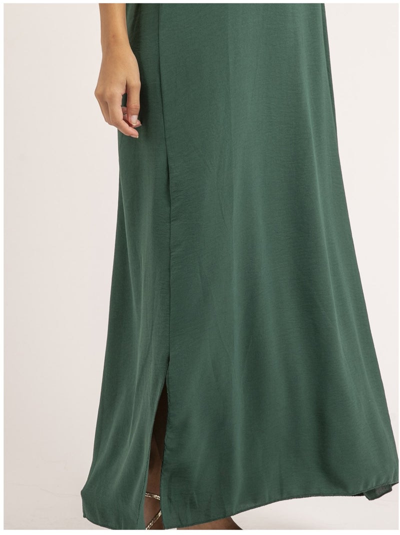 Vestito lungo IGGY Verde scuro - Kiabi