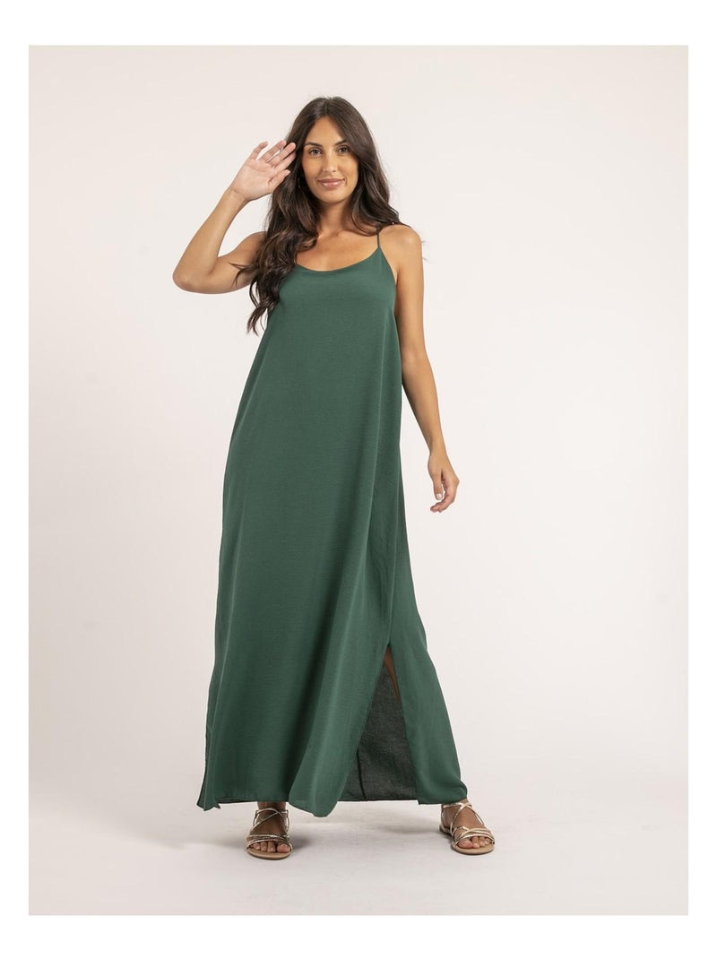 Vestito lungo IGGY Verde scuro - Kiabi