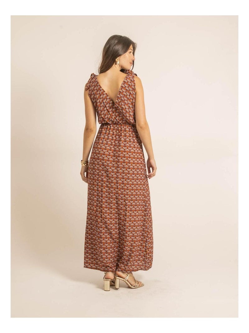 Vestito lungo ILIANA Rosso mattone - Kiabi