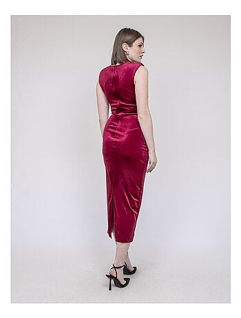 Vestito lungo in velluto ICASSIE