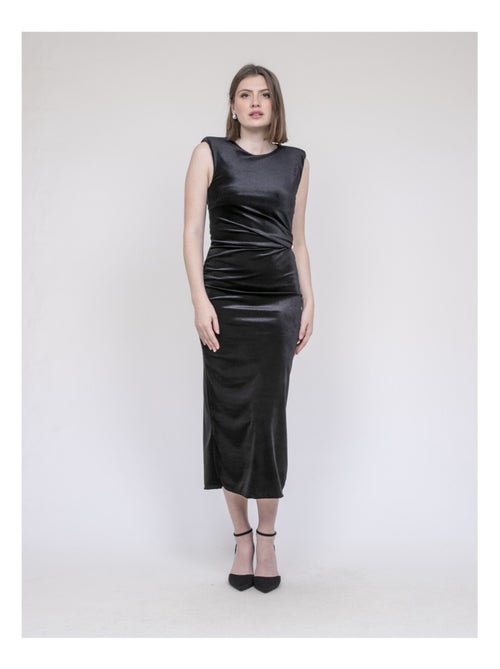 Vestito lungo in velluto ICASSIE - Kiabi