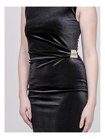 Vestito lungo in velluto ICASSIE