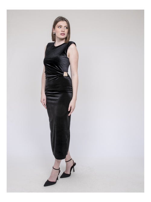 Vestito lungo in velluto ICASSIE - Kiabi
