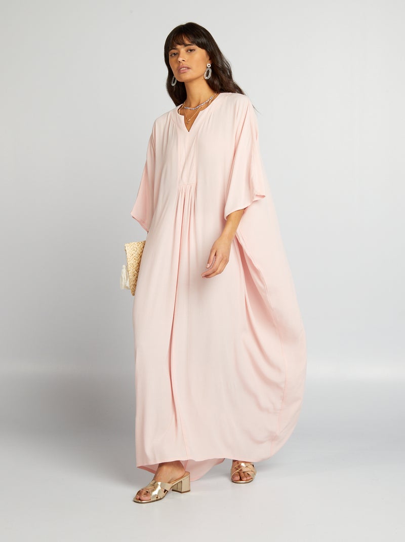 Vestito lungo morbido e leggero ROSA - Kiabi
