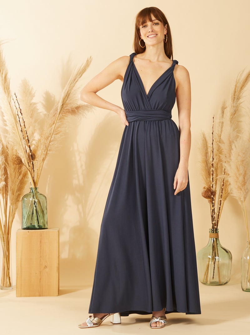 Vestito lungo multiposizione NERO - Kiabi