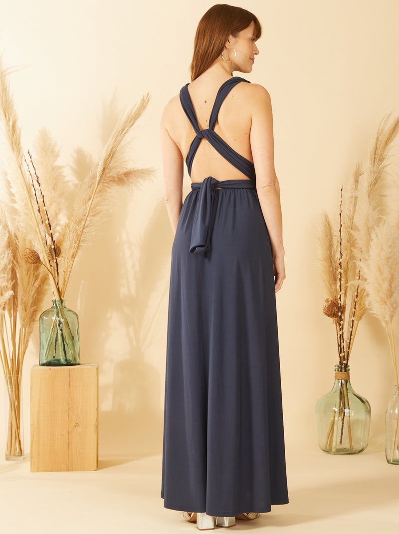 Vestito lungo multiposizione NERO - Kiabi