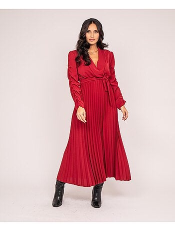 Vestito lungo plissettato ILEM