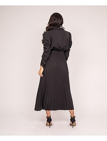 Vestito lungo plissettato ilem