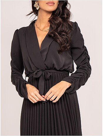 Vestito lungo plissettato ilem