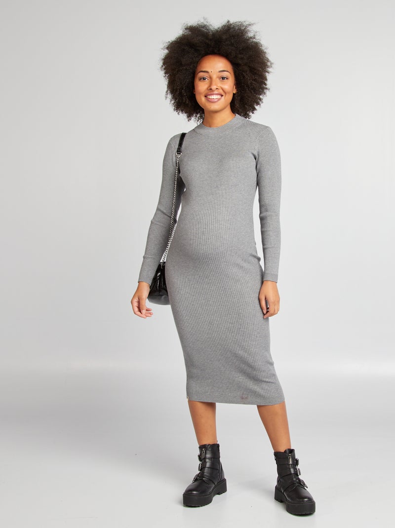 Vestito lungo premaman GRIGIO - Kiabi