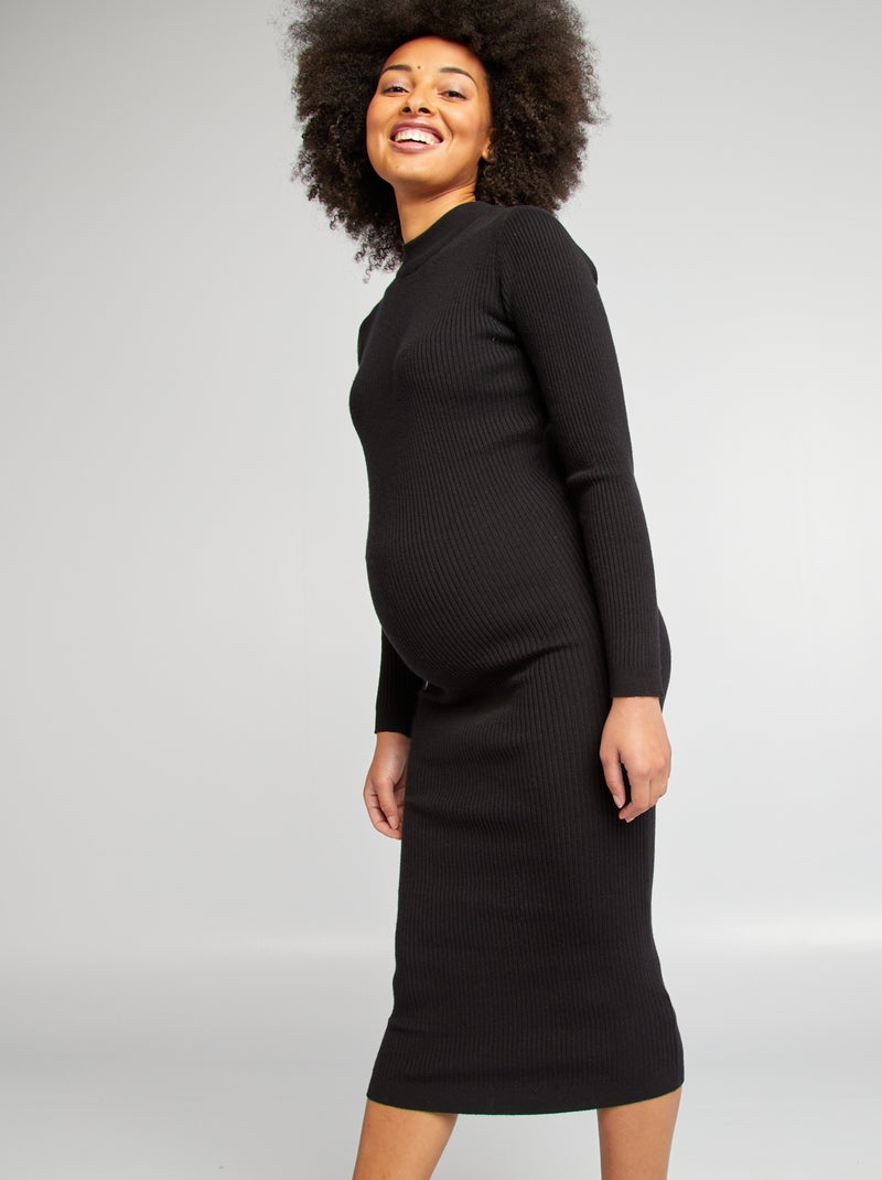 Vestito lungo premaman nero - Kiabi