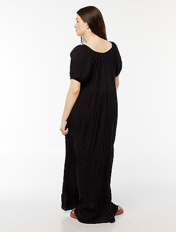 Vestito lungo scollo bardot