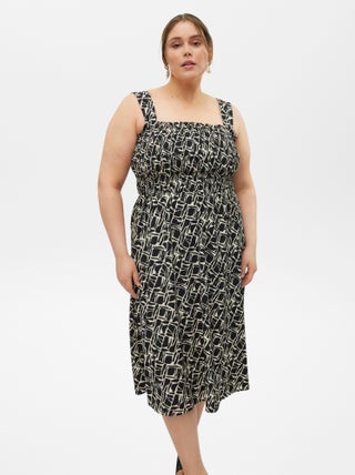 Vestito lungo stampato 'Vero Moda Curve'