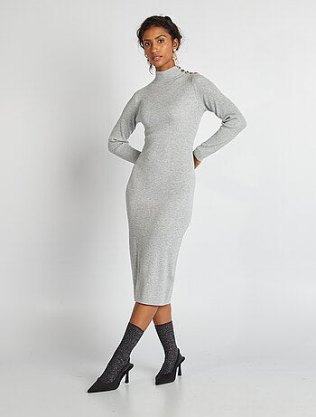 Vestito midi a coste