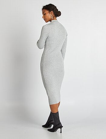 Vestito midi a coste