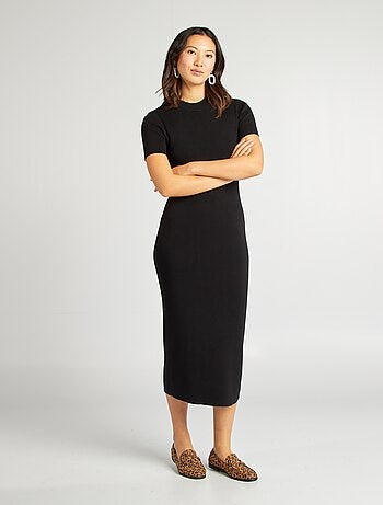 Vestito midi a coste