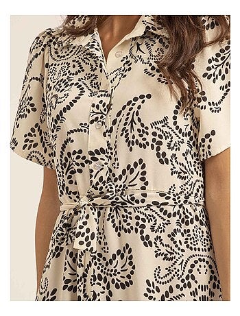 Vestito midi a motivi IONELA
