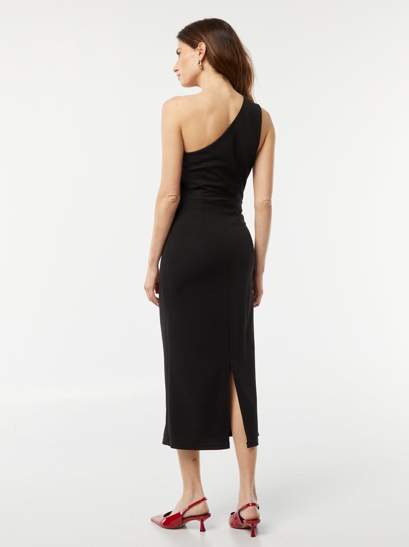 Vestito midi asimmetrico nero - Kiabi