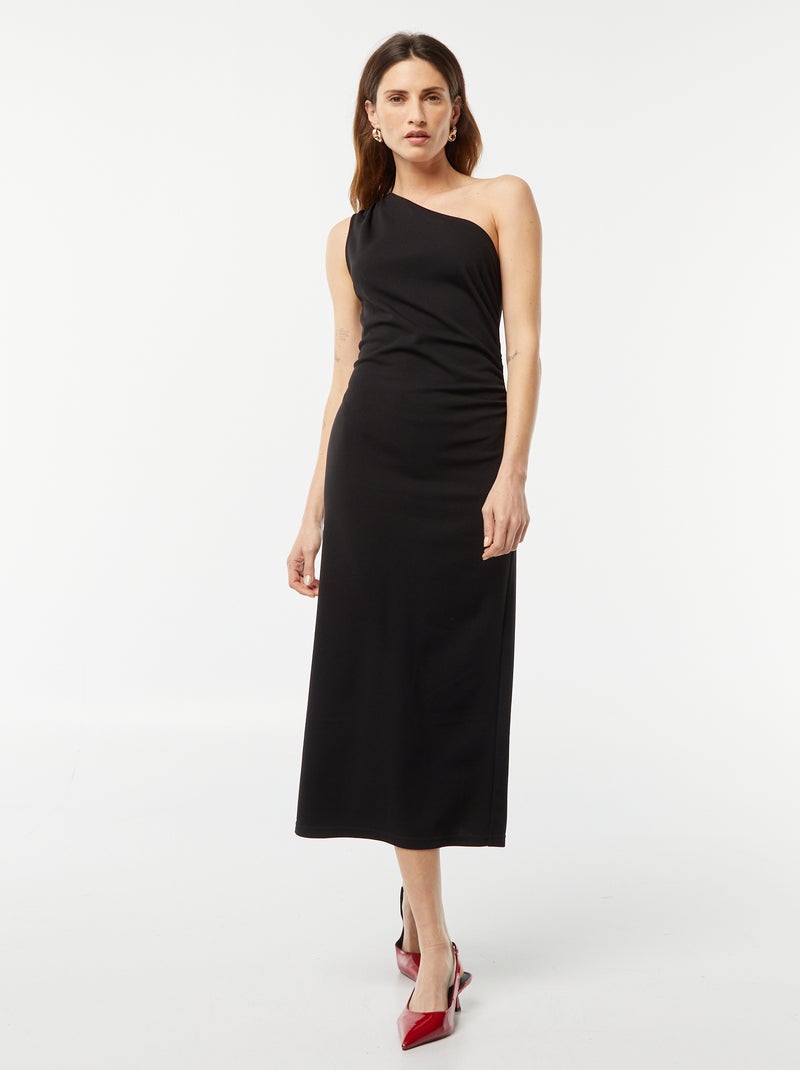 Vestito midi asimmetrico nero - Kiabi