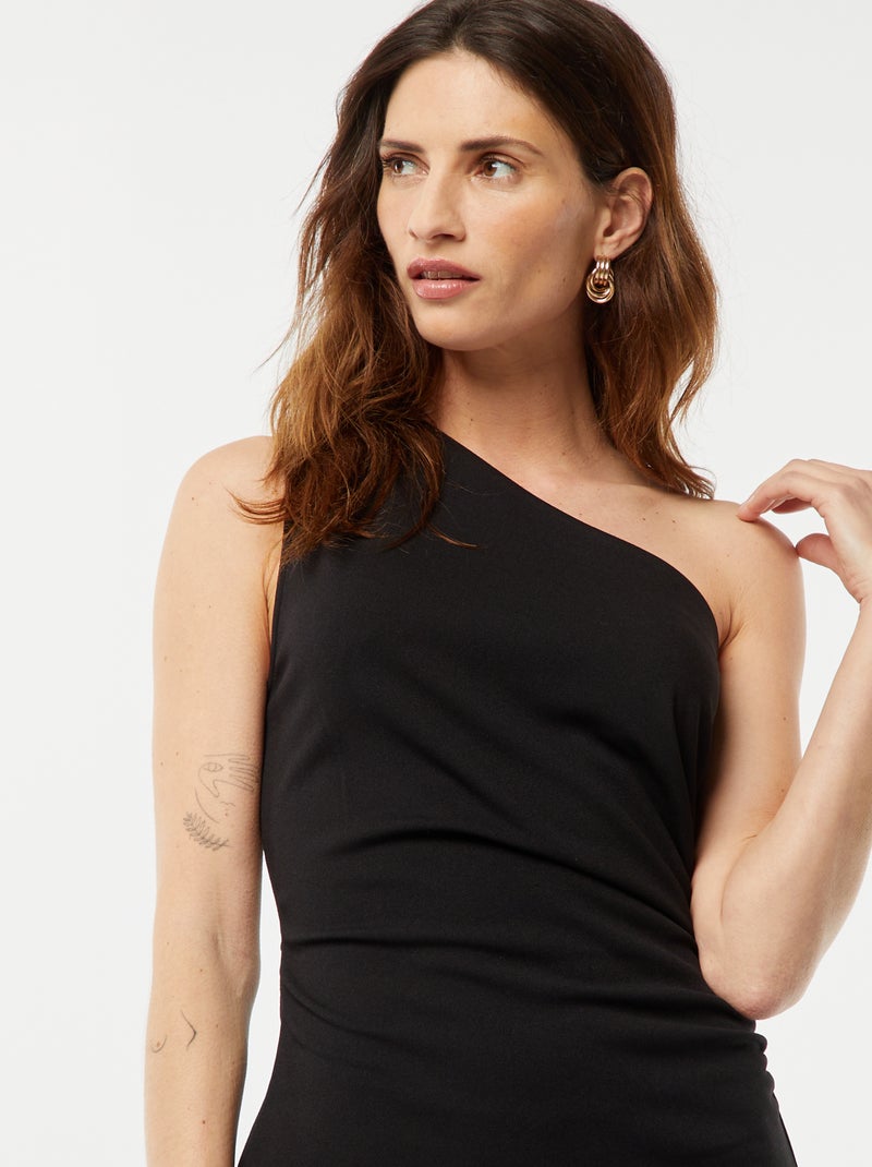 Vestito midi asimmetrico nero - Kiabi