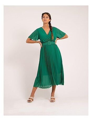 Vestito midi con cintura ISALA