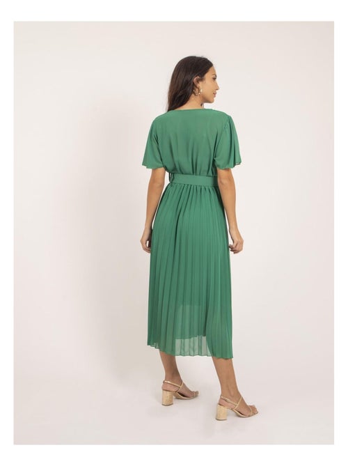 Vestito midi con cintura ISALA - Kiabi