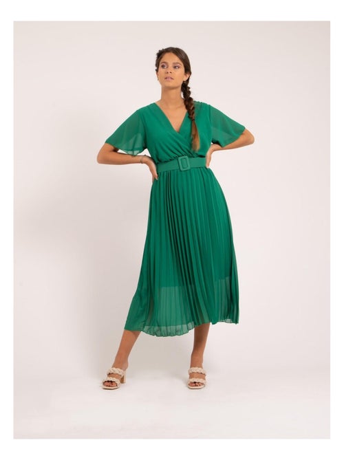 Vestito midi con cintura ISALA - Kiabi