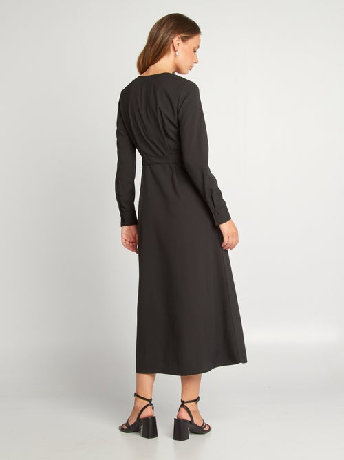 Vestito midi con scollo incrociato - Kiabi